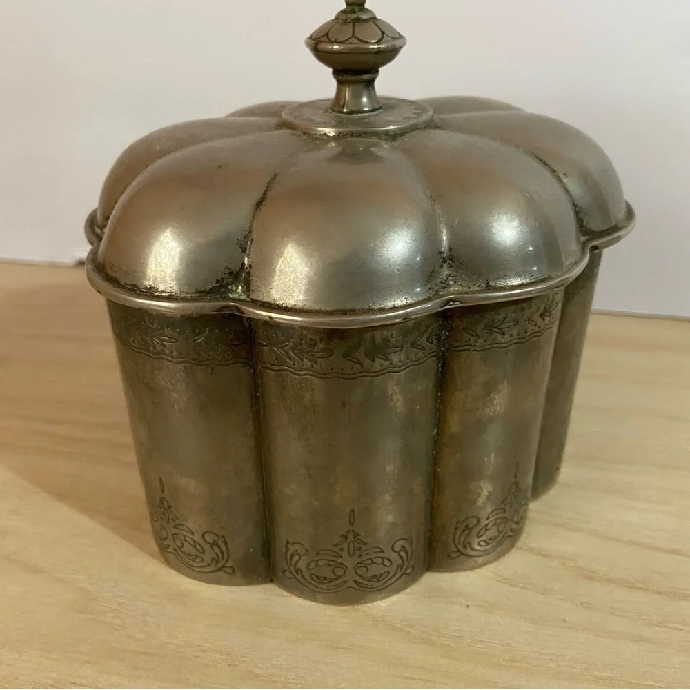 Vintage Godinger Silver 1994 Decorative Jewelry Box Container Made in New York